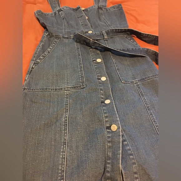 Gap Denim Apron Dress, Small - Picture 4 of 5